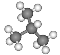 Изобутан: вид молекулы