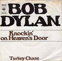 Обложка сингла «Knockin’ on Heaven’s Door» (Боба Дилана, 1973)