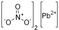Нитрат свинца(II): вид молекулы