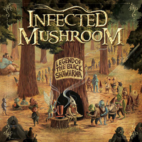 Обложка альбома «Legend of the Black Shawarma» (Infected Mushroom, 2009)