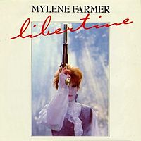 Обложка сингла «Libertine» (Милен Фармер, 1986)