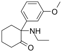 Метоксетамин: химическая формула
