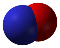 Оксид азота(II): вид молекулы