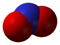 Оксид азота(IV): вид молекулы