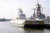 Norwegian missile patrol craft KNM Skjold (P 690) starboard view.jpg