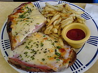 200px Open face ham %26 cheese %26 fries