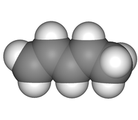 Пиперилен: вид молекулы