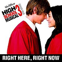 Обложка сингла «Right Here, Right Now» (Зак Эфрон и Ванесса Хадженс, 2008)