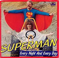 Обложка сингла «Superman» (Аллы Пугачёвой, 1985)