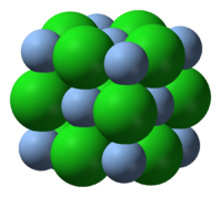 Хлорид серебра(I): вид молекулы