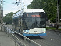 Троллейбус 7-го маршрута на Палдиском шоссе
