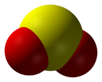Оксид серы(IV): вид молекулы