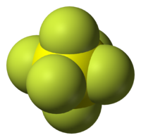 Фторид серы(VI): вид молекулы