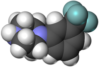 TFMPP: вид молекулы