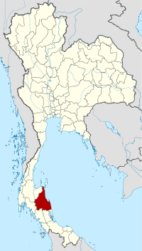 Накхонситхаммарат, карта