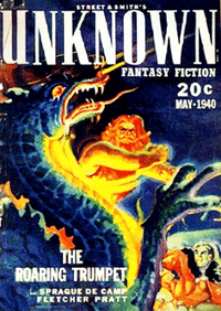 обложка журнала "Unknown" за май 1940 г.
