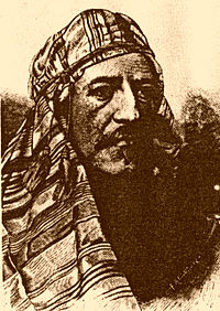 Владислав Тарновский в арабском головном уборе (гравюра 1878 г. с рисунка Францишека Тегаццо)