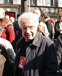 А. Кривин на демонстрации 19 марта 2009 года в Париже