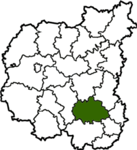 Ичнянский район на карте