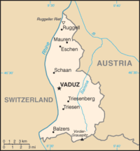 Карта Лихтенштейна