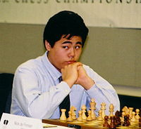 Хикару Накамура за шахматной доской