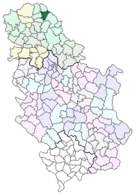 Община Чока на карте