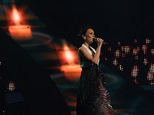 Csézy, Hungary, Eurovision 2008, 2nd semifinal.jpg