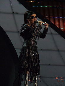 Diana Gurtskaya, Georgia, Eurovision 2008, 2nd semifinal.jpg