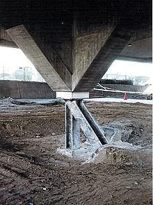 что такое сейсмические нагрузки. 220px Elevated Building Foundation. что такое сейсмические нагрузки фото. что такое сейсмические нагрузки-220px Elevated Building Foundation. картинка что такое сейсмические нагрузки. картинка 220px Elevated Building Foundation. Сейсмическая нагрузка (Seismic loading) является одним из основных понятий в сейсмостойком строительстве и означает приложение колебательного возбуждения землетрясения к различным постройкам.
