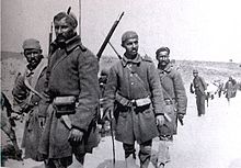 Greek troops after the battle.