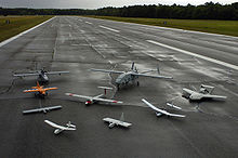Group photo of aerial demonstrators at the 2005 Naval Unmanned Aerial Vehicle Air Demo.jpg