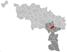 Местоположение Лоб (Бельгия)