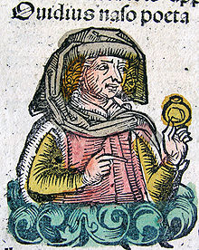 Publius Ovidius Naso in the Nuremberg chronicle XCIIIv.jpg