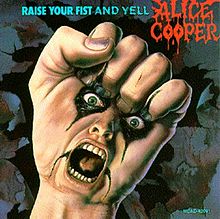 Обложка альбома «Raise Your Fist and Yell» (Элиса Купера, 1987)