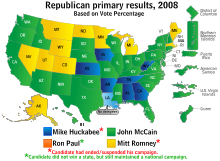 Republican GOP Primary Results 2008.svg