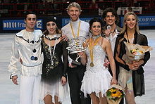 Trophée Eric Bompard 2008 ice dancing podium.jpg
