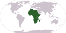 Африка на карте мира
