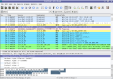 Основное окно Wireshark