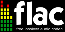 The Free Lossless Audio Codec (FLAC) logo.