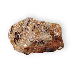 Yoderite in talc Hydrous magnesium iron aluminum silicate Mautia Hill Central Province tanzania 1938.jpg