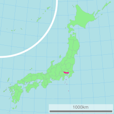 Расположение префектуры Токио
