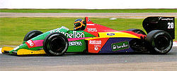 Benetton B187 Тьерри Бутсена на Гран-при Великобритании 1987 года