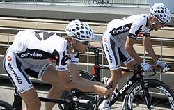 Cervélo Tour 2010 prologue training.jpg