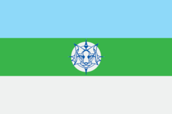 Flag of Sheregesh (Kemerovo oblast).png