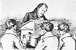 Friedrich Hegel mit Studenten Lithographie F Kugler.jpg