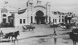 Вокзал в Харбине. 1940 год.