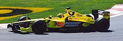 Физикелла за рулём Jordan EJ11 Гран-при Канады 2001