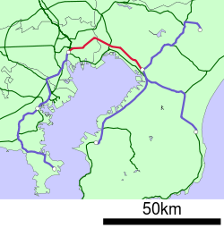 JR Sobu Rapid Line linemap.svg