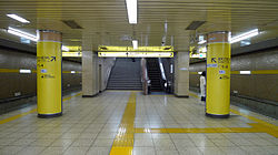 Kanamemacho station Yurakucho Line platform.jpg