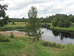 Река Ловать на территории города Холм